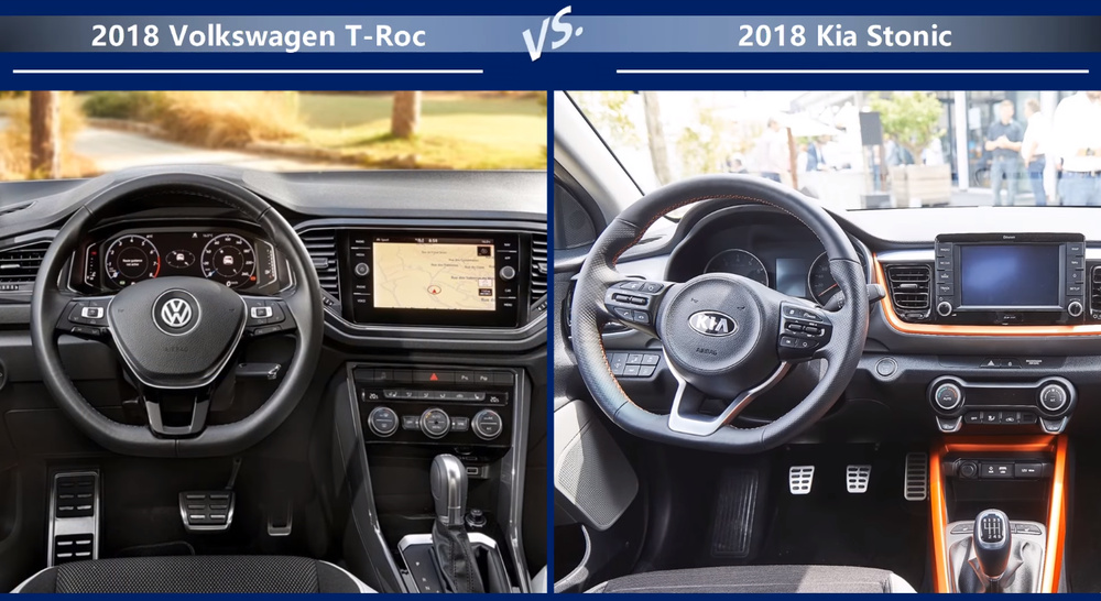 VW-T-Roc vs Kia-Stonic Двигатели