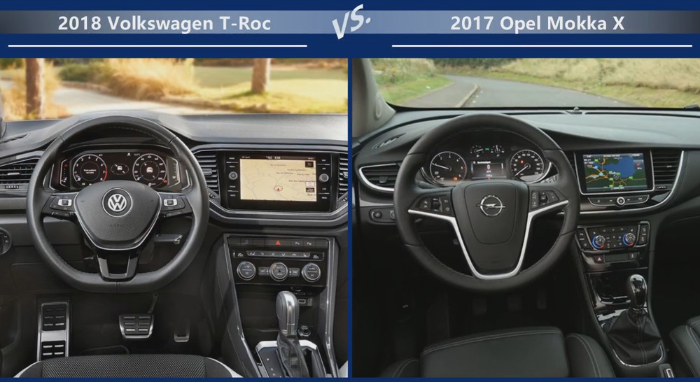 VW T-Roc vs Opel Mokka Двигатели